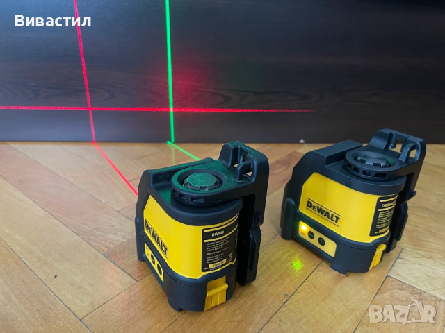 Нов Линеен лазерен нивелир зелен DeWALT DW088CG и червен DW088., снимка 5 - Други инструменти - 44277024