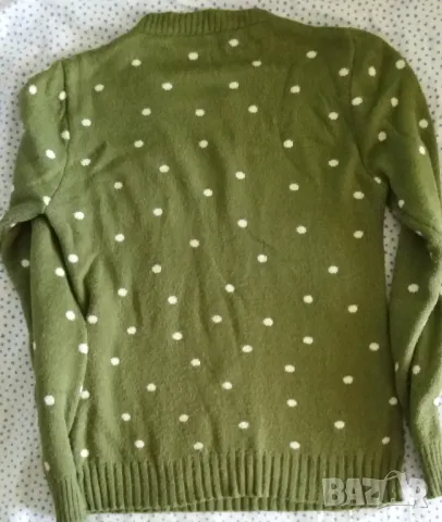 Коледна блуза пуловер на снежинки със снежен човек , снимка 2 - Блузи с дълъг ръкав и пуловери - 48530009