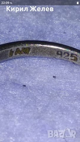 Старинен АВТОРСКИ СКЪПОЦЕНЕН СРЕБЪРЕН ПРЪСТЕН ОКСИДИРАНО СРЕБРО 925 с ЖЪЛТ ЗЛАТИСТ ТОПАЗ 40220, снимка 5 - Антикварни и старинни предмети - 42929483