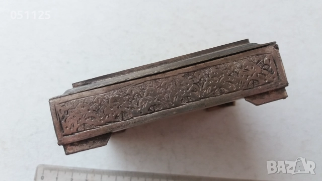 уникална посребрена кутия с камъни за бижута , снимка 6 - Антикварни и старинни предмети - 52923361