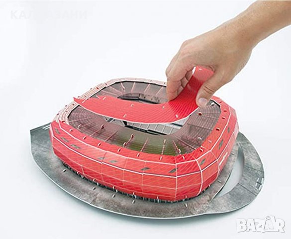 Байерн Мюнхен Алианц Арена Стадион 3D Пъзел, снимка 2 - Игри и пъзели - 29626443
