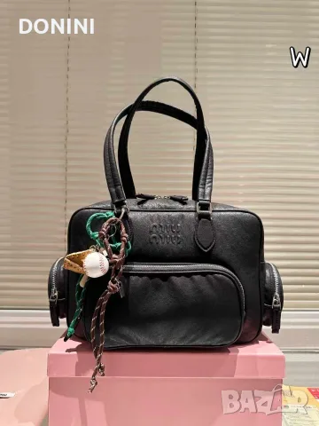 Miu Miu дамска чанта от естествена кожа