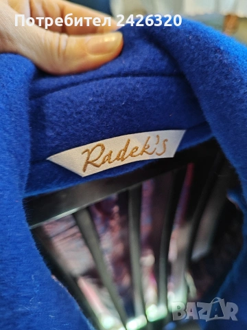 Късо кокетно палто от кашмир, марка Radek's , снимка 4 - Палта, манта - 53082913