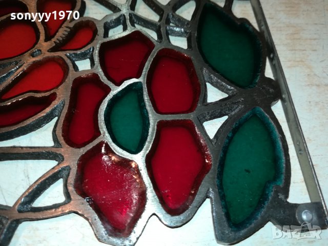 ВИТРАЖ ОТ ФРАНЦИЯ 16Х11СМ 1112211801, снимка 11 - Антикварни и старинни предмети - 35106850