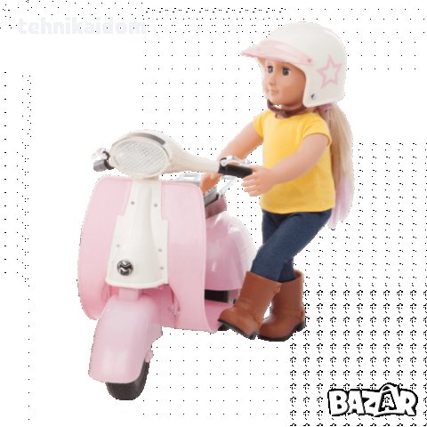 Детско моторче+каска за кукли Batat внос от Германия, снимка 7 - Кукли - 34932931