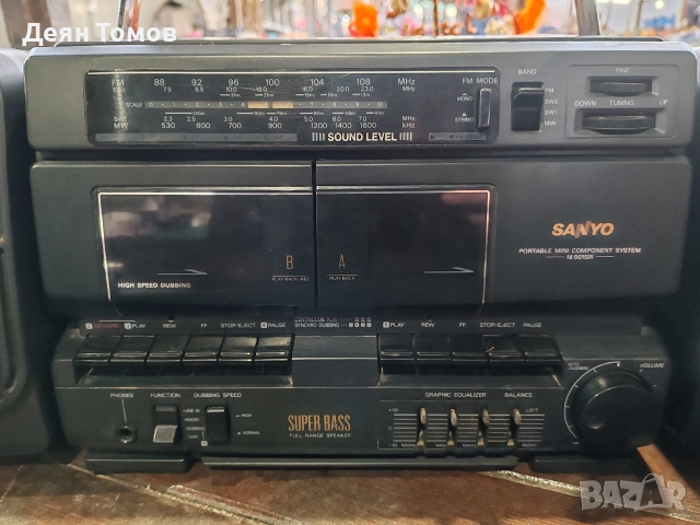 Sonyo portable mini component системс, снимка 4 - Радиокасетофони, транзистори - 52937458