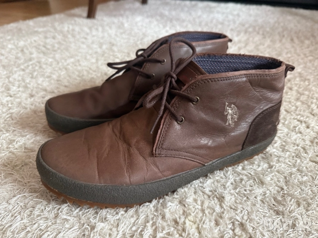 Сникърси оригинални U.S. Polo Assn от естествена кожа, снимка 4 - Спортни обувки - 51830704