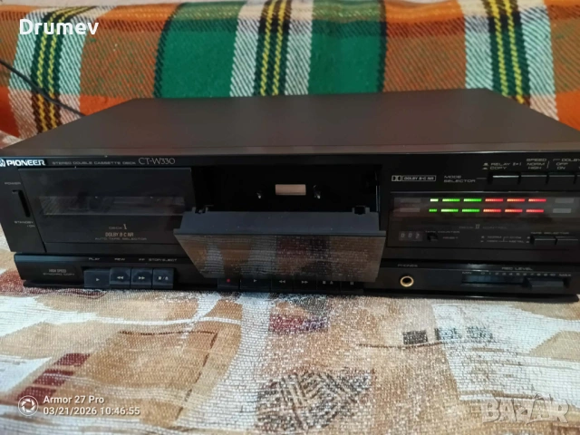 Продавам двукасетъчен дек Pioneer СT- W330, снимка 6 - Декове - 53923349
