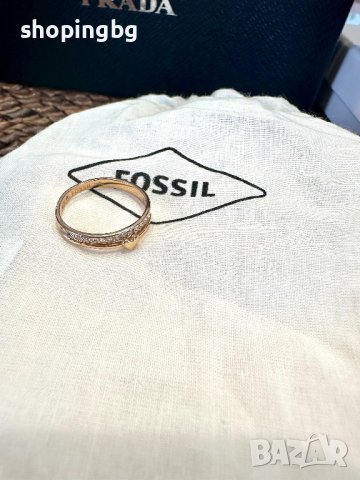 Красив дамски пръстен Fossil , снимка 2 - Пръстени - 42402794