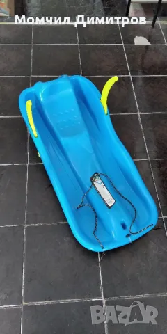 Нова Пластмасова Шейна Race 85/37 см. Синя / Червена, снимка 2 - Зимни спортове - 42908252