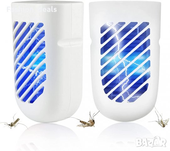 Нови 2 броя уред срещу комари, насекоми Убиец за контакт с UV светлина