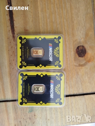 Златно кюлче 1 гр Nascar limited edition Pamp , снимка 2 - Нумизматика и бонистика - 51954301