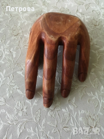 дърворезба - ръка, снимка 6 - Антикварни и старинни предмети - 54291794
