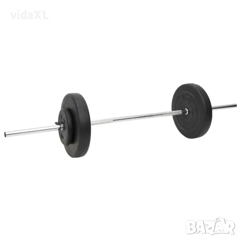 vidaXL Щанга и дъмбел с тежести 60 кг, снимка 2 - Фитнес уреди - 56146592