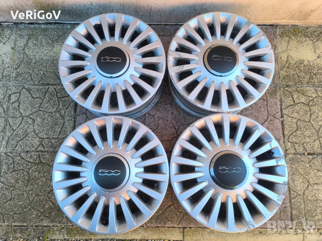 Лети Джанти Фиат 500 - 15'/4x98 6J ET35 58.1/Оригинални!, снимка 2 - Гуми и джанти - 51311702