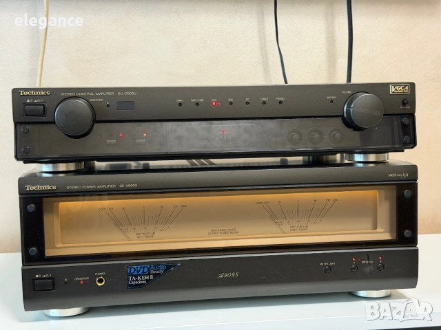 Усилвател Technics SU-C909U и SE-A909S + оригинално дистанционно , снимка 2 - Ресийвъри, усилватели, смесителни пултове - 53939528