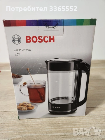 Кана за топлене на вода Bosch TWK70B03, за части,ремонт, снимка 3 - Кани - 54019852