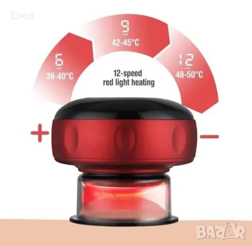 Електрически масажор - YHJ, 12 скорости, червен, снимка 4 - Масажори - 48655540