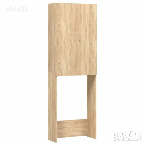 vidaXL Шкаф за пералня, дъб сонома, 64x25,5x190 см