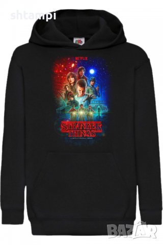 Детски Суитчър/Суитшърт Stranger things 006,Игра,Подарък,Изненада,Забавление,Рожден Ден