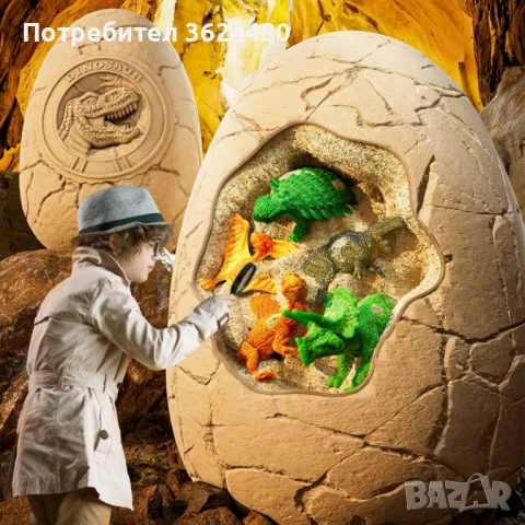 Гигантско Яйце с Динозавърски Изненади и Четка за Почистване 4803, снимка 6 - Други - 53359856