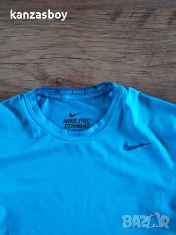nike pro combat - страхотна мъжка тениска КАТО НОВА, снимка 2 - Тениски - 37104807