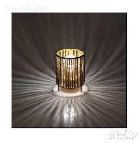 Нощна лампа, 10 LED, 12,5x17,5 см, батерии, снимка 2 - Настолни лампи - 42447885