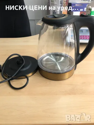 Електрическа стъклена кана за вода PROFI COOK 1.7L,2200W, снимка 9 - Кани - 48963400