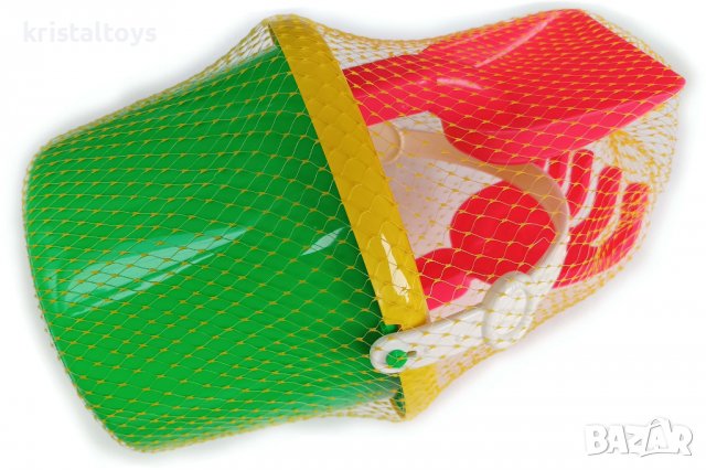 Кофичка за пясък с 3 части - сито, лопатка и търмък, снимка 1