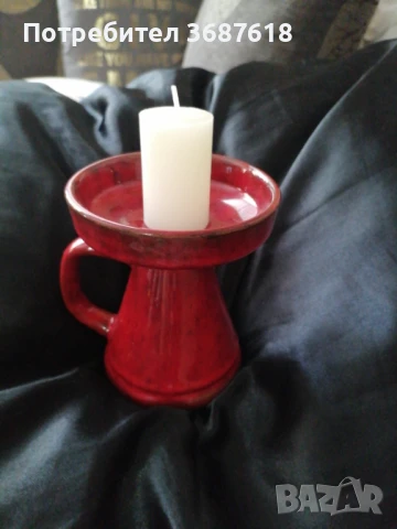 Свещник керамика, снимка 2 - Вази - 51205194