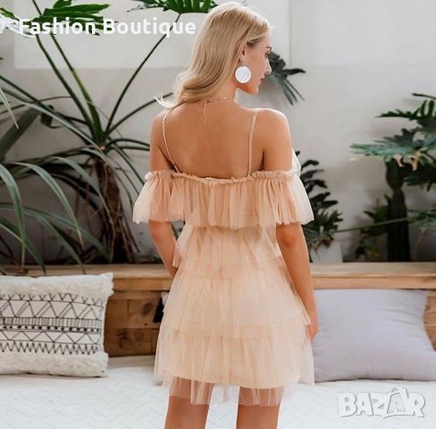 Елегантна рокля с тюл, снимка 6 - Рокли - 30265668