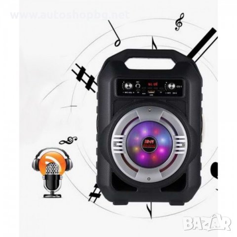Преносима Bluetooth караоке тонколона с дръжка и цветомузика CS1, снимка 4 - Тонколони - 29289109