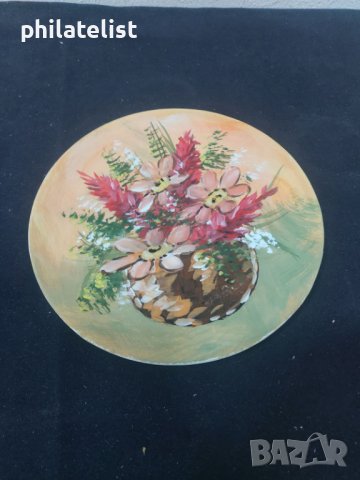 Рисувана чиния - №7, снимка 1 - Чинии - 40441380