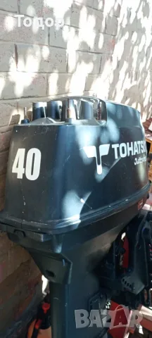 Продавам извънбордов двигател Tohatsu 40HP, 2т, д.б., обслужен, с щамбайн и хидравлика, внос Италия, снимка 2 - Воден транспорт - 56012361
