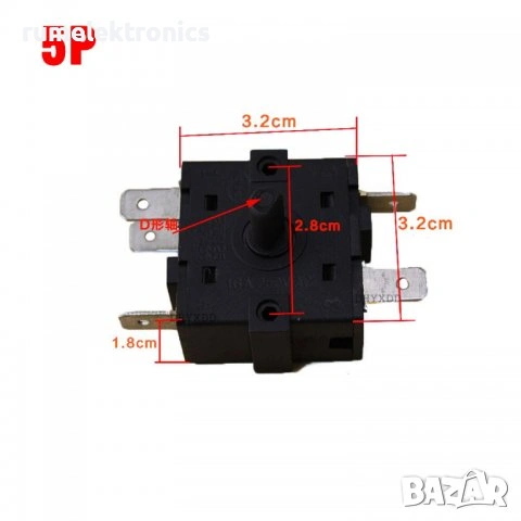 Ключ 5 пина 3 позиции 360 градуса въртене
