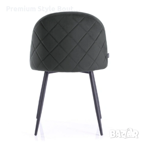 Дизайнерски сив стол FARO – тапициран, стабилен и удобен, снимка 5 - Столове - 53990726