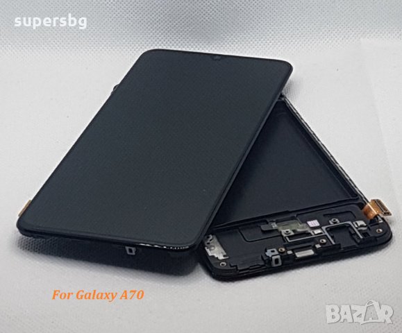 Нов Оригинален LCD Дисплей + Тъч скрийн + Рамка за SAMSUNG A705 GALAXY A70 черен, снимка 3 - Резервни части за телефони - 31014045