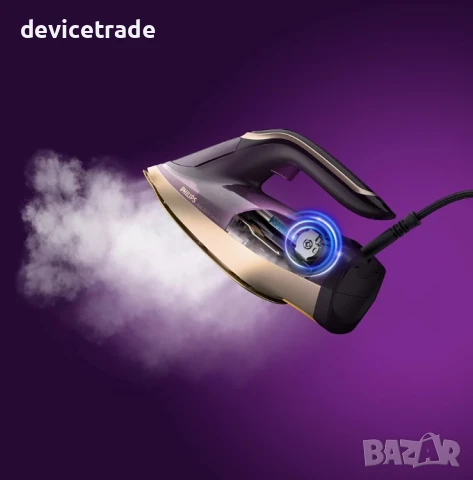 Ютия PHILIPS Azur 8000 DST8040/30, 3000W, 260g/min, 350ml, снимка 6 - Ютии - 51257555