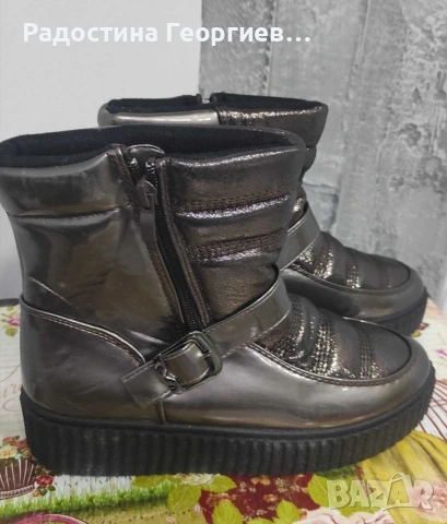 Топли зимни боти, тип апрески 