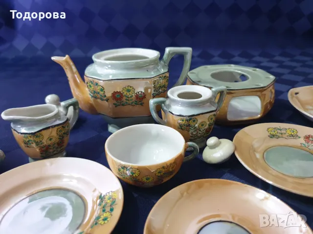 Седефен порцеланов миниатюрен сервиз, снимка 6 - Сервизи - 49026918