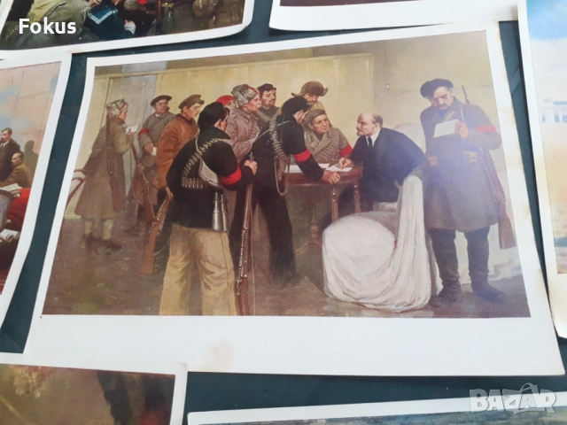 Комплект стари руски картички с Ленин, снимка 4 - Антикварни и старинни предмети - 53315490