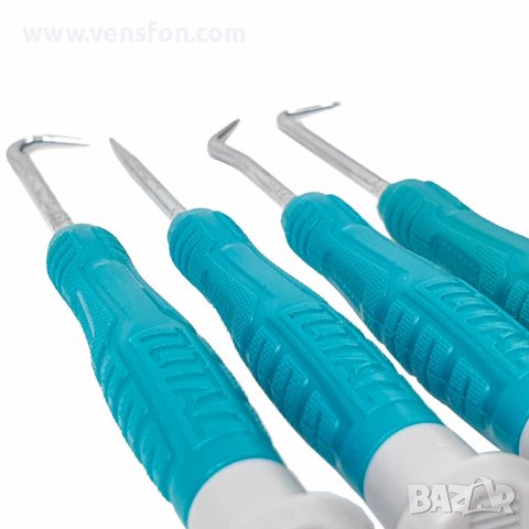 Комплект мини шила и куки TOTAL, 4 части, снимка 5 - Други инструменти - 39880166