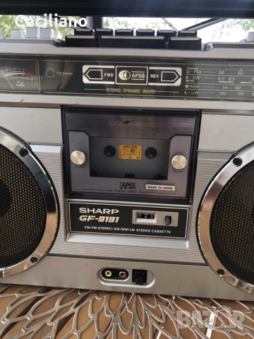 радиокасетофон SHARP GF 9191 E -SILVER (Japan), снимка 12 - Радиокасетофони, транзистори - 56303128
