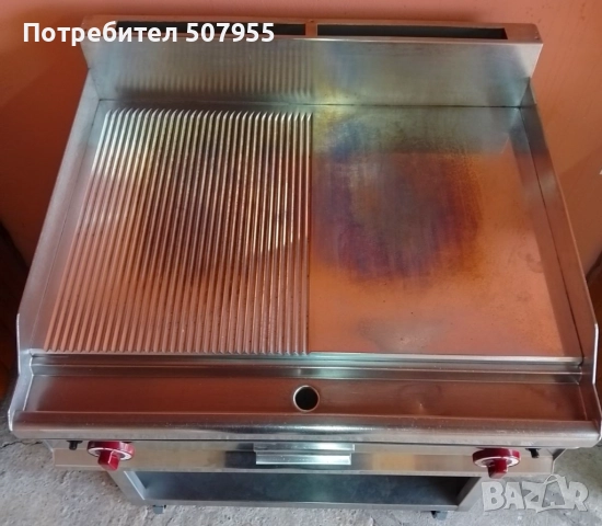 Професионална, италианска, газова скара-плоча на база OFCAR, снимка 4 - Обзавеждане на кухня - 52774150