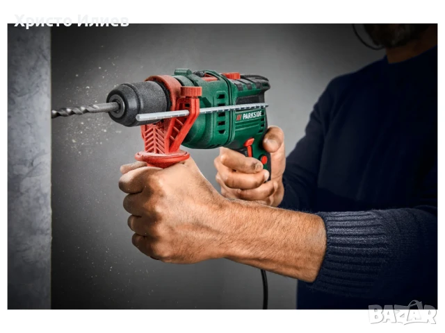 Ударна бормашина PARKSIDE PSBM 750 B3 въртяща се на 360, снимка 2 - Бормашини - 50906053