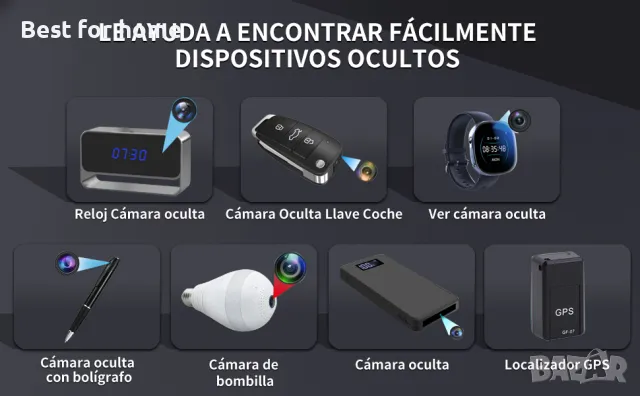 Детектор за скрити камери, GPS, подслушватели и др. FJJVFF, снимка 12 - Комплекти за видеонаблюдение - 47819866