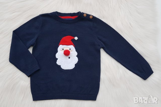 Детски Коледен пуловер TOM TAILAR - 18-24 месеца, снимка 5 - Бебешки блузки - 42637593