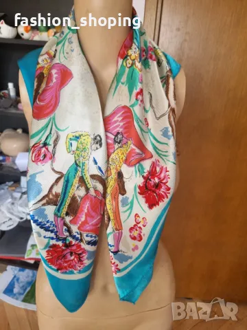 Страхотен шал с десен корида и тореадори, снимка 6 - Шалове - 49959558