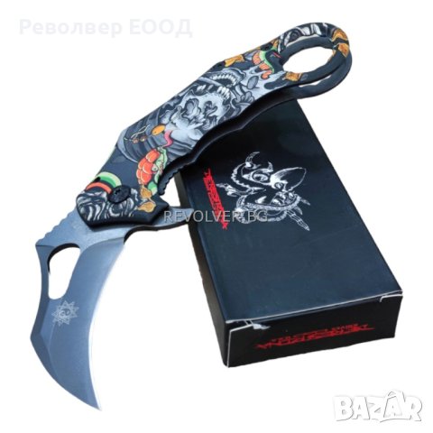 Стоманен сгъваем нож Derespina X73 Karambit Tactical, тактически нож, снимка 3 - Ножове - 42743712