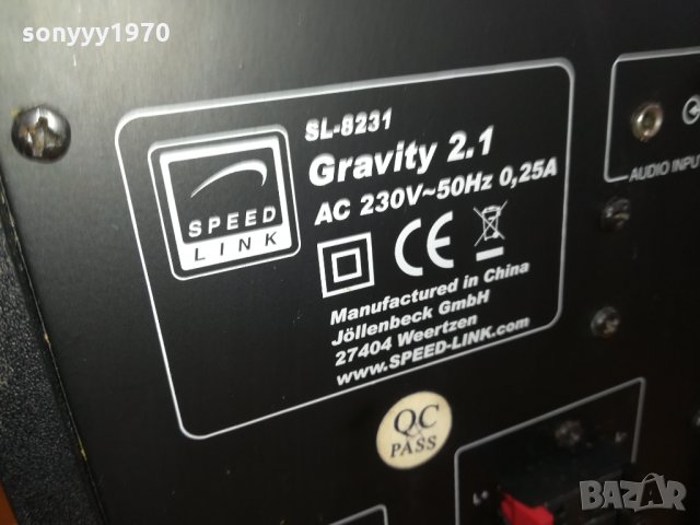 SPEED LINK GRAVITY-GERMANY 1312211203, снимка 12 - Тонколони - 35123110